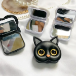 3D Cute Animal Cartoon Cat Design Foldable Mirror Mobile Phone Holder Phone Socket Griptok Smartphone Desktop Lazy Bracket